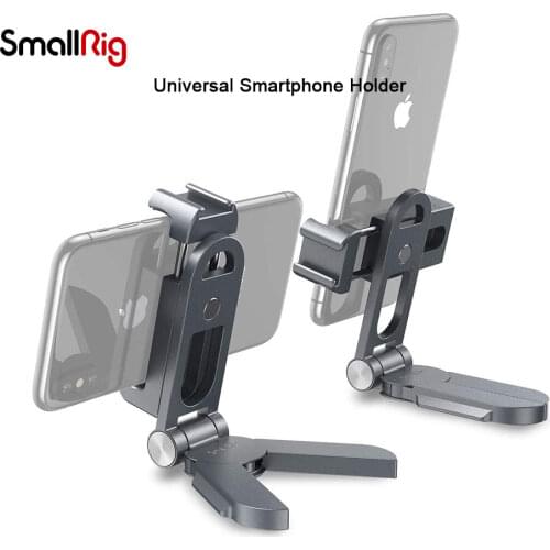 SmallRig Universal Smartphone Holder Mobile Phone Clamp With Arca-Swiss Baseplate For Vlogging /Live-streaming/Video-2415