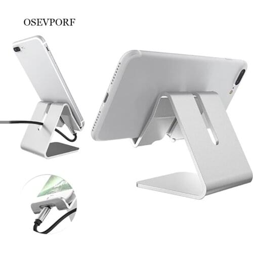 Universal Desk Mobile Phone Holder Metal Cellphone Holder for Hawei P40 Samsung S20 Lazy Desktop for iPhone 12 11 Tablets Stands