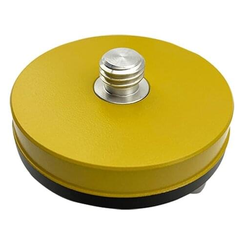 High quality YELLOW FIXED THREE-JAW TRIBRACH ADAPTER WITH CENTRE SCREW 5/8X11 GNSS PRISM For Total Station survey instruments