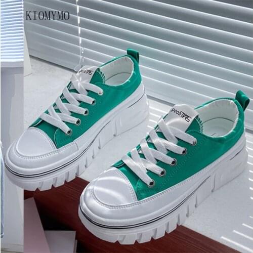 Shallow Mouth Increased White Shoes Women Fall 2021 Korean Version Of All-Match Fashion Thick-Soled Casual Womens White Shoes