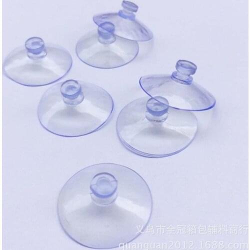 30PCs 3/4/5.5cm Clear Sucker Suction Cups Mushroom Head Strong Vacuum Suckers Hooks Hanger For window decoration wedding Car