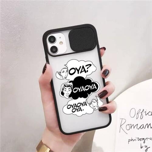 Japan Anime Oya Haikyuu Phone Case For iPhone 12 11 Pro Max X XS XR SE20 7 8Plus Camera Lens Protection Cover Clear Hard Shell
