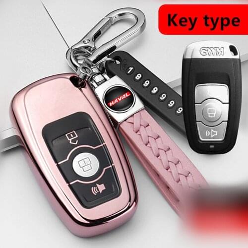 For HAVAL F7 H6 H8 H9 F7X H5 H2 2019 2020 2021 Accessories CN Hot Sale TPU Car Remote Key keychain Cover