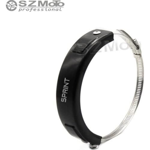 For TRIUMPH SRINT ST /RS /GT Silencer Exhaust Protector Can Cover Round Oval SILICONE Motorcycle Scope 100MM-140MM protect logo