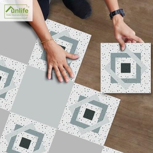 Funlife® Oil Proof Decorative Floor Sticker Removable Peel & Stick Tile Sticker Ground Stickers for Bathroom Furniture Kitchen