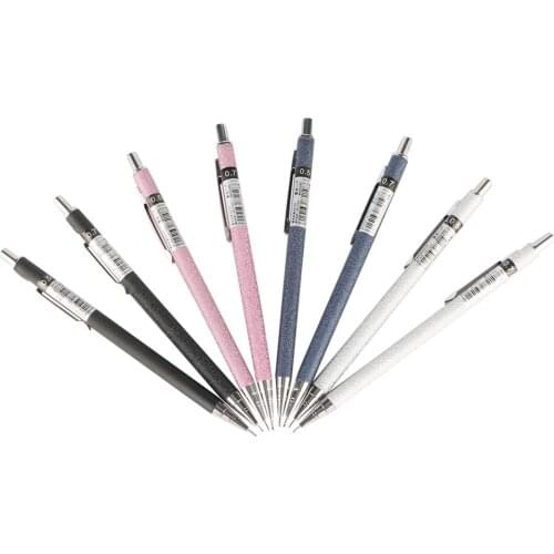 Mechanical Frosted Metal Pencil 0.5mm 0.7mm Prevent Slippery Grind Penholder Metal Propelling Pencil Painting Automatic Pencil