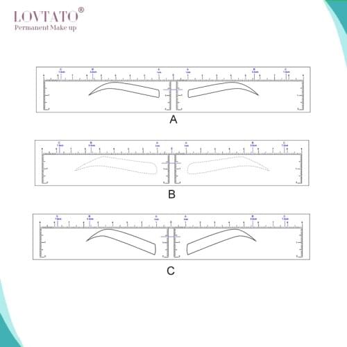 Microblading sticker Disposable Tattoo Eyebrow Stickers Ruler3D Eyebrow Shaping Tools Tattooing Accessories Drawing Guide makeup