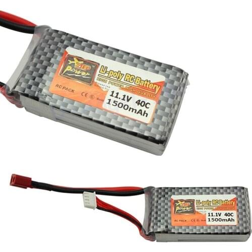 1pcs ZOP Power LiPo Battery 11.1V 1500Mah 3S 40C MAX 60C T Plug For RC Car Airplane Helicopter Part Dropship Wholesale