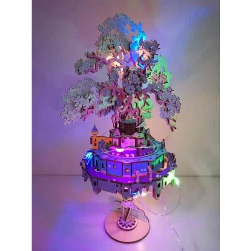 DIY Music Box Handmade Wooden Clockwork Pumpkin Car Music Box Child Friend Christmas Gift Birthday Valentines Day Wooden Assem