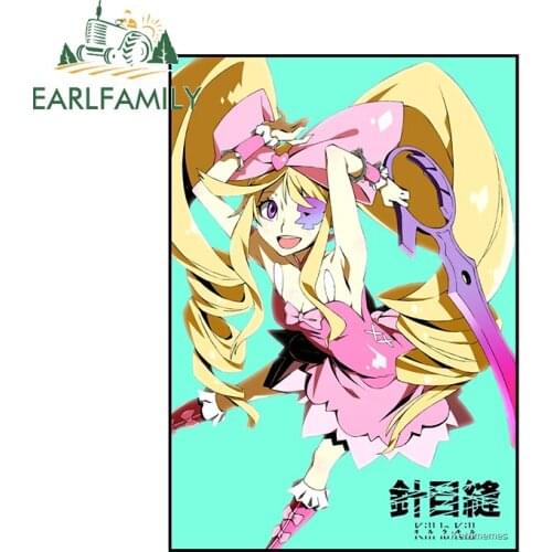EARLFAMILY 13cm x 9.3cm for Nui Harime Car Sticker Car Truck Decal Bumper Window Anime Body for Car Waterproof Decor