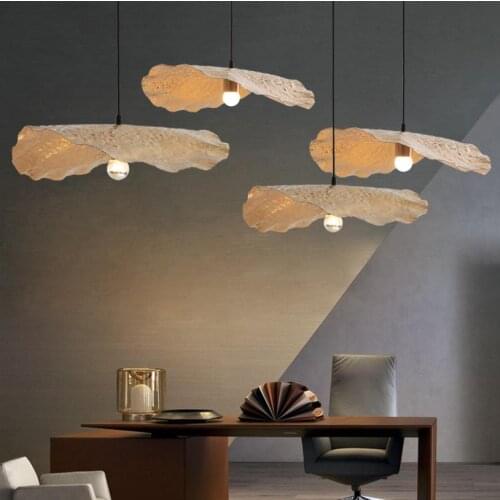 New Chinese small chandelier Lotus leaf chandelier creative personality cafe lighting simple bar counter light luxury