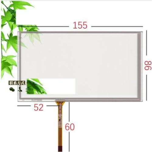 New 6.2 inch color touch screen car navigation HSD062IDW1 John DVD universal machine screen handwriting screen 155*86