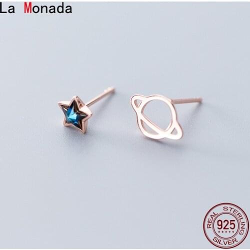 La Monada Stud Earrings For Women Silver 925 Star Universe Fine Women Earrings In Jewelry Stud Earrings 925 Sterling Silver