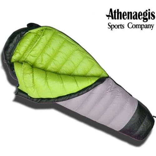 Athenaegis Brand New Arrival White Duck Down 2500g/2800g/3000g Filling Spliced Envelope Adult Breathable Sleeping Bag