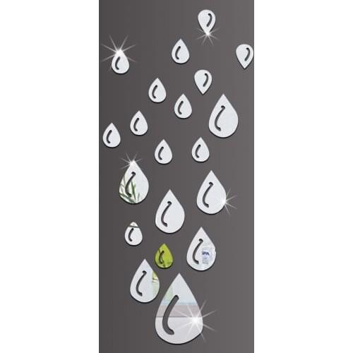 Funlife high-quality water droplets dripping mirror wall stickers Amazon hot DIY creative 3D acrylic three-dimensional home 3612