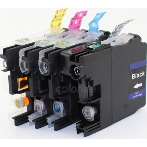 XIMO 4 Pack High Yield Ink Cartridges LC203XL LC201 BK C M Y,Non-oem for Brother MFCJ5520DW J5620DW J5720DW Printer