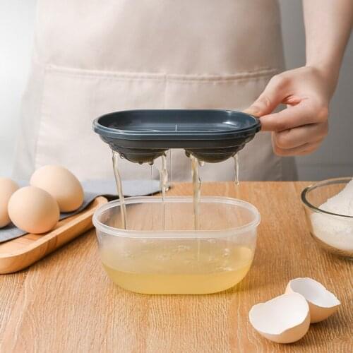 Funny Egg White Separator Tools Ceramic Egg Yolk Filter Gadgets Kitchen Accessories Separating Cup Egg Divider Tool