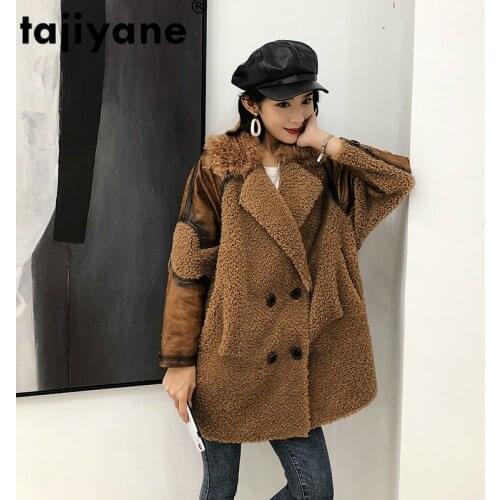 Real Coat Fur Streetwear Wool Jacket Autumn Winter Coat Women Clothes 2021 Korean Vintage Tops Sheep Shearling Abrigo Mujer 3273