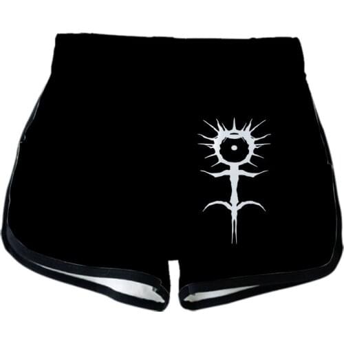 Ghostemane women Casual Shorts 2020 Summer Mercury Retrograde Image Printed 3d shorts fashion hip hop tight Shorts biker shorts