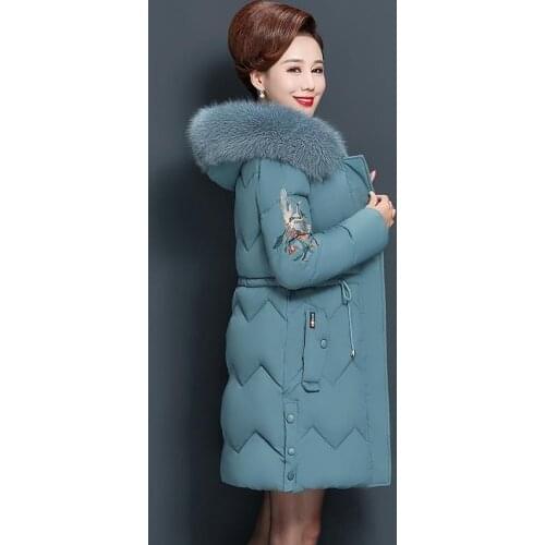 Winter Women Plus Size Cotton-padded Coats Lady Thick Warm Hooded Parkas Female Casual Loose High Quality Outerwear X649