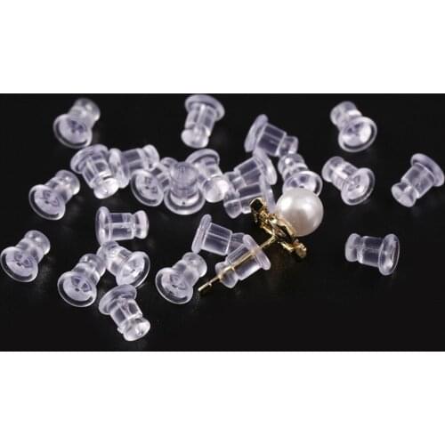 1000PCS/lot Soft Silicone Transparent Earring Backs Stopper Replacemt Ear Caps Earplug For Jewelry Accessories For Women