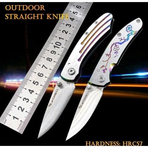 Outdoor folding knife high hardness defense survival tactics fruit knife fixed knife self-defense hunting camping tools,EDC