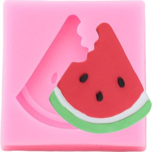 Watermelon Silicone Mold Cupcake Topper Fondant Mould DIY Fruit Party Cake Decorating Tools Candy Chocolate Soap Wax Molds
