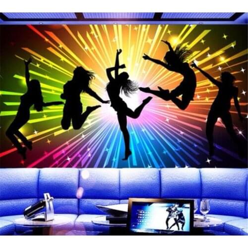 Beibehang Customized Wallpaper 3D Mural Photos Ultra HD Dazzling Fireworks KTV Decorative Painting Background papel de parede