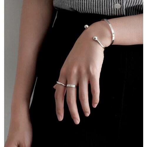 Wholesale Classic Simple Round Ball Bead Bracelet 925 Sterling Silver For Women Contracted Fashion Jewelry Gift