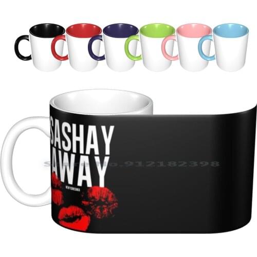 Sashay Away Black Ceramic Mugs Coffee Cups Milk Tea Mug Sashay Newyorkshka Drag Rupaul Gay Kiss Fierce Queer Drag Queen Werk