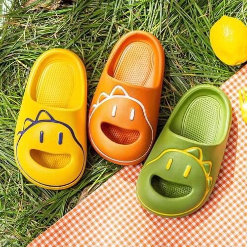 Kids Summer Slippers Dinosaur Beach/Pool/Shower Slides/Anti-Skid Home Bath Slippers/Cute Summer Outdoor Shoes for Girls and Boys