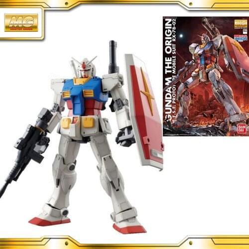 BANDAI GUNDAM MG RX-78-2 Gundam The Origin GTO Gundam model assembled Anime action figure toys Decoration Kids Toy Gift