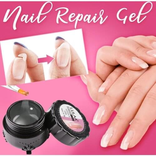 Cracked Nail Repair Gel Coat Growth Treatment Repair Extension Building Broken Nails Repair Gels UV Gel Nail Art Tools uñas