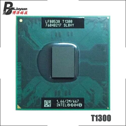 Intel Core Solo T1300 SL8VY QKHR 1.6 GHz Single-Core Single-Thread CPU Processor 2M 27W Socket M / mPGA478MT