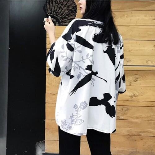Woman Man Coat Japanese Kimono Cardigan Kimono Yukata Woman Thin Loose Outer Garment