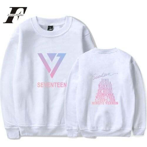 2018 SEVENTEEN capless COTTON Hoodie sweatshirt Women men Unisex Fans cotton Pullovers JUN WONWOO WOOZI HOSHI Clothing