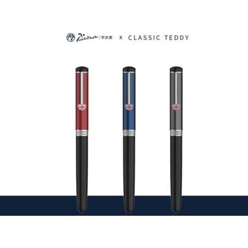 Picasso 921 Metal Fountain Pen Teddy Pimio British Series Iridium Fine Quality Writing Gift Set For Business Office & School