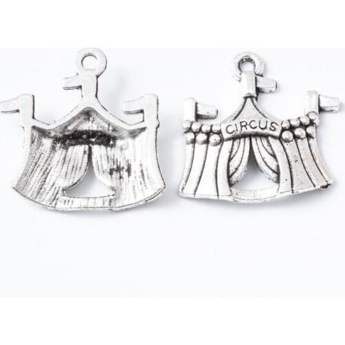 50pcs 22*21MM Tibetan silver color circus stage charms antique bronze dragonfly pendants for bracelet necklace earring diy jew