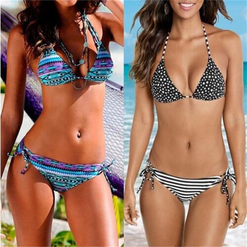 Sexy Print Bikini 2021 Mujer New Swimwear Women Swimsuit Beach Bathing Suit Thong Micro Bikinis Set Monokini Brazilian Biquini