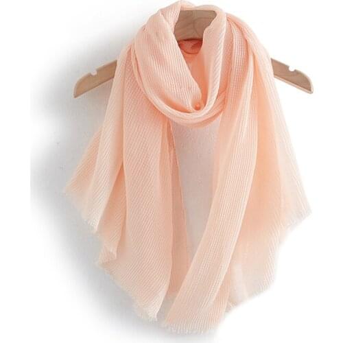 JHBeute Spring New Fashion Simple Pure Color Chiffon Ladies Hijab Scarf Neck Sweet Solid Color Outdoor Sunscreen Women Shawl
