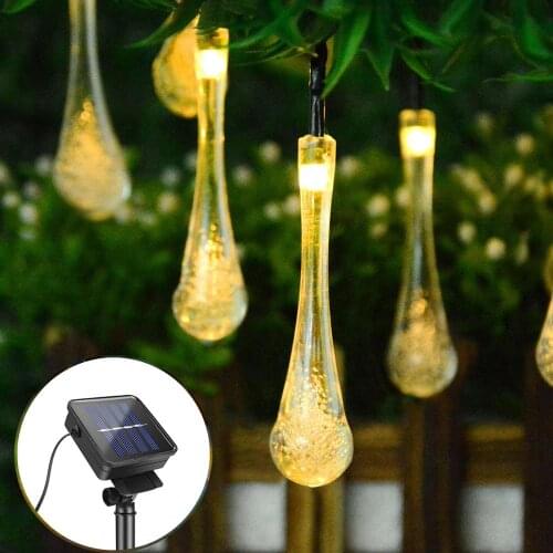 Solar Rechargeable LED Garden Lawn light String Fairy Solar LED light Outdoor Yard Holiday Wedding Decoration Landscape Lamp