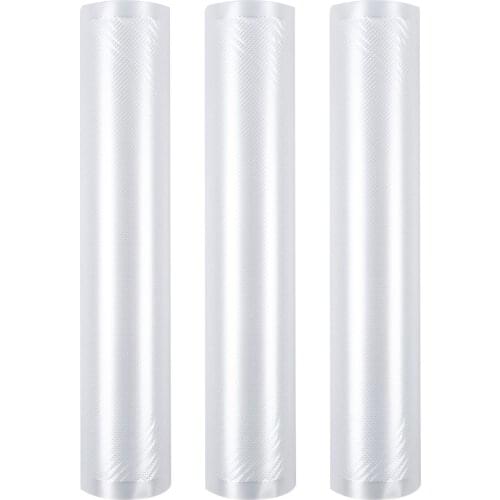 Food Packaging Vacuum Compression Film 3 Rolls 20X600CM Food Long Keep Fresh Plastic Wrapper Clinging Vegetable Seal Poly Bag