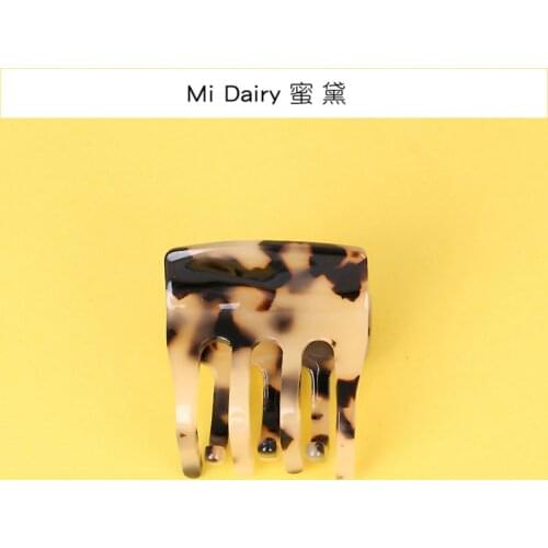 Acrylic acetate gold metal claws jaw clips leopard print 3.5cm small hair claws tortoise shell hair accessories for women girls