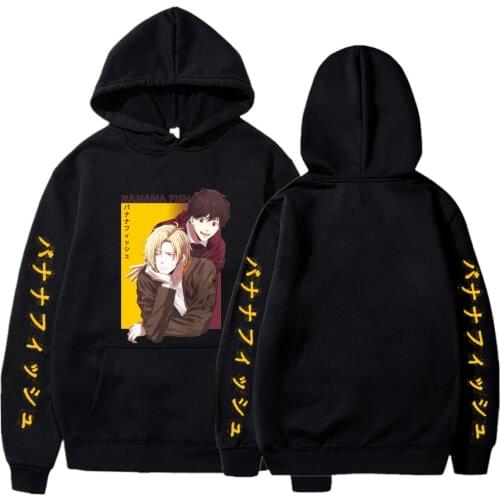 Banana Fish Anime Hoodie Women Fashion Harajuku Hooded Hoody Banana Fish Hoodies Sweatshirt Pullover Streetwear Clothes Female