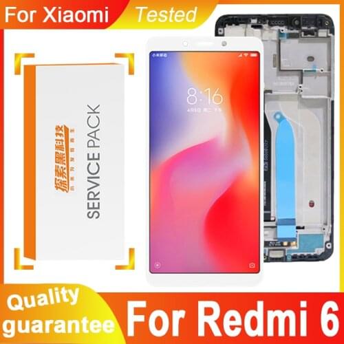 100% tested 5.45" Display Replacement for Xiaomi Redmi 6 for Redmi 6A LCD Touch Screen Digitizer Assembly Repair parts