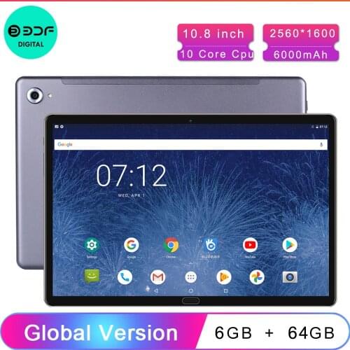 10.6 Inch 10 Core X20 CPU 3G RAM Android 8.0 Tablet Pc 3g 4g LTE Mobile Phone Sim Card Phone Call 1920*1280 LCD Tablets Pc