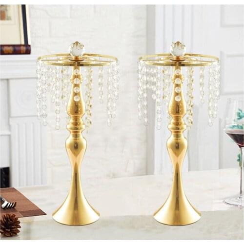 10Pcs/Lot Flower Vases Floor Crystal Vases Plant Floral Holder Flower Pots Road Lead for Home Wedding Corridor Decoration ZLY001