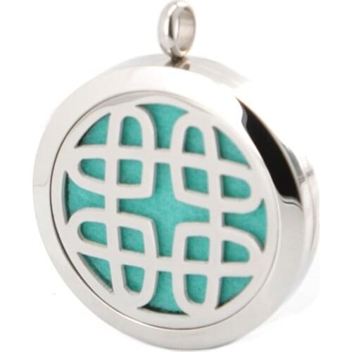 10pcs Silver Jewelry Love Day Aromatherapy Essential Oils Stainless Steel pendant Perfume Diffuser Locket Necklace