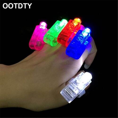 100Pcs LED Finger Lights 100 Pack Finger Ring Glow Sticks for Kids Adults Bright Party Favors Party Supplies for Holiday Light
