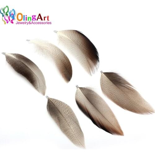 12pcs 8cm Natural Red Head Feathers Women Necklace Earrings Tassels DIY Jewelry Making Keychain Pendants